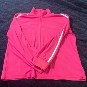 Mens puma pink 1/4 zip